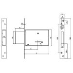 Securemme 2000 bevésőzár