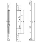 Securemme-2102 tollas kulcsos portálzár