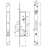 Securemme-2161 cilinderes portálzár