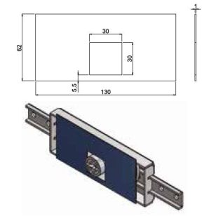 Secremme - 7122 fúrásvédő mangánacél lemez