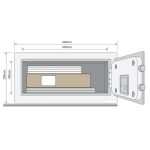 Y-LAP LCD Laptop széf elektronikus számzárral